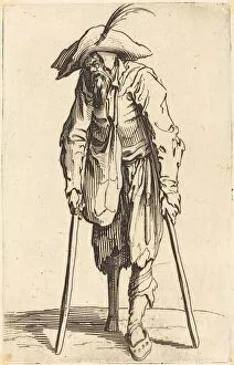 Disability Gallery: Beggar with Wooden Leg, c. 1622. Creator: Jacques Callot