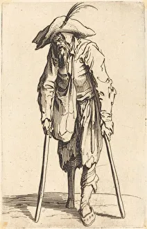 Amputation Prints: Beggar with Wooden Leg, c. 1622. Creator: Jacques Callot