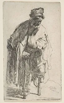 Rembrant Van Rijn Prints: Beggar with a Wooden Leg, ca. 1630. Creator: Rembrandt Harmensz van Rijn