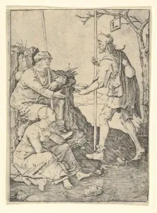 Begging Bowl Prints: The Beggars, ca. 1509. Creator: Lucas van Leyden