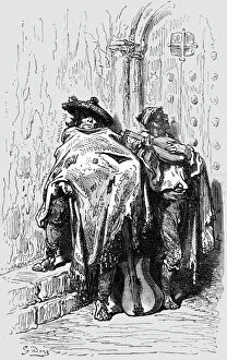 'Beggars at a Church Door in Andalusia; An Autumn Tour in Andalusia', 1875. Creator: Gustave Doré