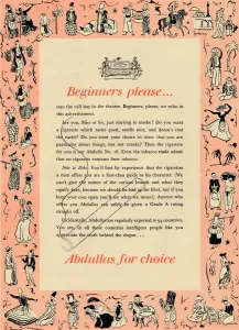 London Charivari Gallery: Beginners please? Abdullas for choice, 1939