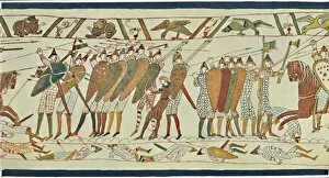 Beginning Collection: The Beginning of the Battle of Senlac (Bayeux Tapestry), c15th century, (1902)