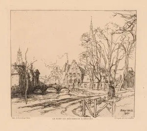 The Beguinage Bridge in Bruges (La Pont du Beguinage a Bruges), 1901. Creator