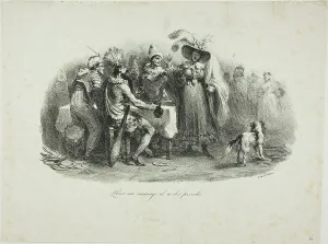 Raffet Denis Auguste Marie Prints: He Behaves for a Savage, 1830. Creator: Auguste Raffet
