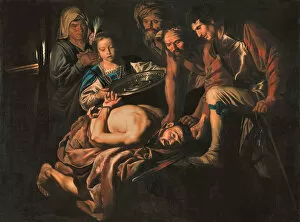 Apostles History Gallery: The Beheading of Saint John the Baptist, ca 1640-1645. Creator: Stomer, Matthias (ca