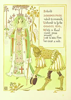 Crane Prints: Behold London Pride robed & crowned