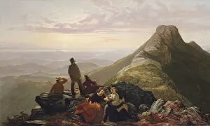 Lake Collection: The Belated Party on Mansfield Mountain, 1858. Creator: Jerome Thompson