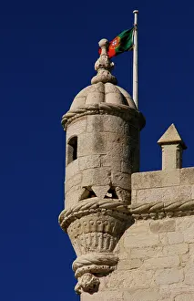 Belem Tower (Tower of Belem), Lisbon, Portugal, 16th century, 2008. Architectural detail. Creator: Unknown