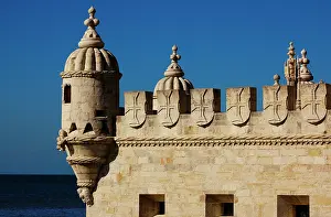 Belem Tower (Tower of Belem), Lisbon, Portugal, 16th century, 2008. Architectural detail. Creator: Unknown