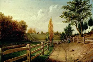 Pennsylvania Prints: Belfield Farm, c1816. Creator: Charles Willson Peale