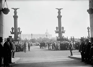 Lampposts Prints: Belgian Mission To U.S. Leaving Union Station