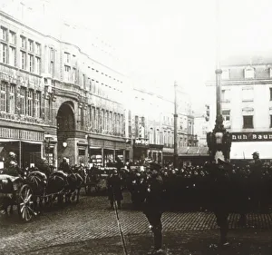 North Rhine Westphalia Gallery: Belgian troops, Aachen, Germany, c1914-c1918