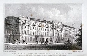Th Shepherd Prints: Belgrave Square, Belgravia, London, 1828. Artist:s Lacey