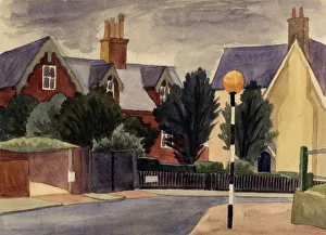 Shirley Jane Prints: Belisha beacon, c1951. Creator: Shirley Markham