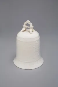 Dehua Ware Blanc De Chine Collection: Bell with Archaistic Motifs, Qing dynasty (1644-1911), mid-17th century. Creator: Unknown