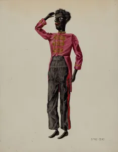 Marionette Prints: Bell Hop Marionette, c. 1938. Creator: Emile Cero