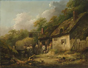 Pigs Prints: The Bell Inn, late 1780s. Creator: George Morland