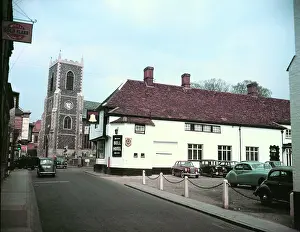 Car Park Prints: The Bell public house, Thetford, Norfolk, c1960s. Creator: Arthur Charles Kirby Ware