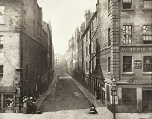 Street Corner Prints: Bell Street From High Street (#14), Printed 1900. Creator: Thomas Annan