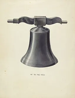Alter Prints: Bell - From Swedish Church, c. 1936. Creator: Wellington Blewett