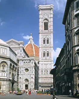 Tuscany Prints: Bell tower of the Duomo, Florence, Italy