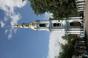 Bell tower of St Nicholas Naval Cathedral, St Petersburg, Russia, 2011. Artist: Sheldon Marshall