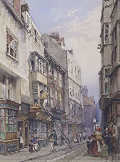 George Sidney Prints: Bell Yard near Chancery Lane, London, 1835. Artist: George Sidney Shepherd