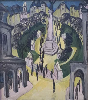 Kirchner Prints: The Belle Alliance Square in Berlin, 1914
