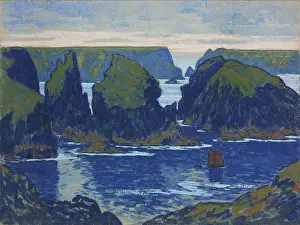 Brittany Prints: Belle-Ile, Goulphar, 1895. Creator: Auburtin, Jean Francis (1866-1930)