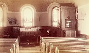 Number Prints: Bellevue Hospital, New York City: the Chapel interior, 1885-1898. Creator: Unknown