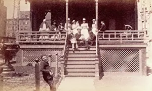 Sitting On Ground Prints: Bellevue Hospital, New York City: children patients
