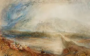 Misty Prints: Bellinzona from the Road to Locarno, 1843. Creator: JMW Turner