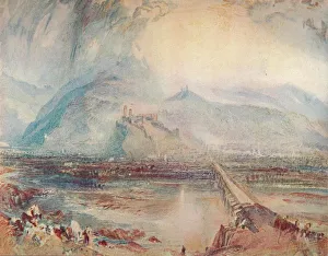 Tranquil Prints: Bellinzona: From the Road to Locarno, 1909. Artist: JMW Turner
