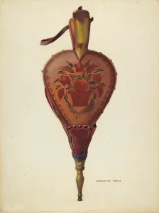 Angus Charlotte Prints: Bellows, c. 1937. Creator: Charlotte Angus
