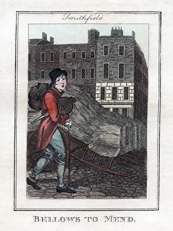 Repairer Prints: Bellows to Mend, Smithfield, London, 1805