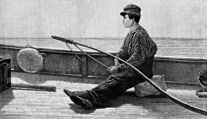 Steering Prints: Eight Bells: the Boy at the Helm, by H