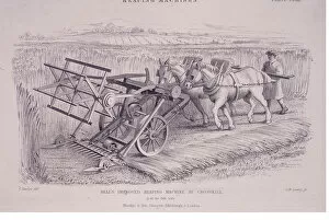 Images Dated 8th August 2006: Bells improved reaping machine by Crosskill, c1840s. Artist: Joseph Wilson Lowry