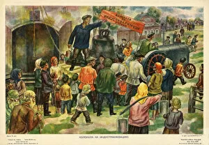 1917 Gallery: Bells for industrialization, 1931. Creator: Kalikin, Ivan Ivanovich (1884-1941)