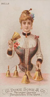 Schumacher And Prints: Bells, from the Musical Instruments series (N82) for Duke brand cigarettes, 1888. 1888