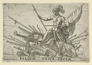 Latin Script Gallery: Bellum Cuius Causa (The Cause of War), 16th century. 16th century. Creator: Anon