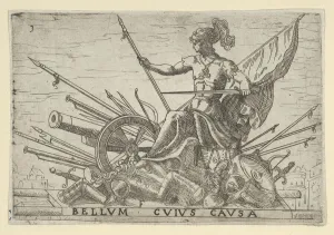 Spears Prints: Bellum Cuius Causa (The Cause of War), 16th century. 16th century. Creator: Anon
