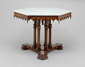 Alexander Jackson Davis Gallery: Belmead Center table, c. 1846. Creator: Alexander Roux