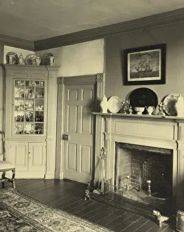 Parlor Prints: Belmont, dining room mantel, between 1925 and 1929. Creator: Frances Benjamin Johnston