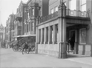 Belongings of Count J.H. Von Bernstorff being removed from the German Embassy, Washington DC, 1917. Creator: Harris & Ewing. Belongings of Count J.H. Von Bernstorff being removed from the German Embassy, Washington DC, 1917