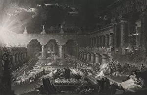 Punishing Gallery: Belshazzars Feast (First steel plate), June 1, 1826. Creator: John Martin
