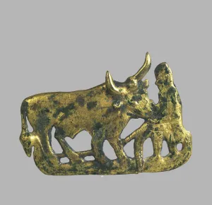 Fashion Accessories Prints: Belt buckle, 5th-4th century BC. Artist: Scythian Art