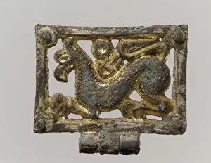 Gryphon Collection: Belt Fitting, Avar, 8th-9th century. Creator: Unknown