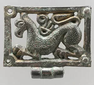 Gryphon Collection: Belt Mount, Avar, 8th century. Creator: Unknown