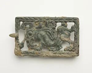 Belt plaque, Han dynasty, 206 BCE-220 CE. Creator: Unknown